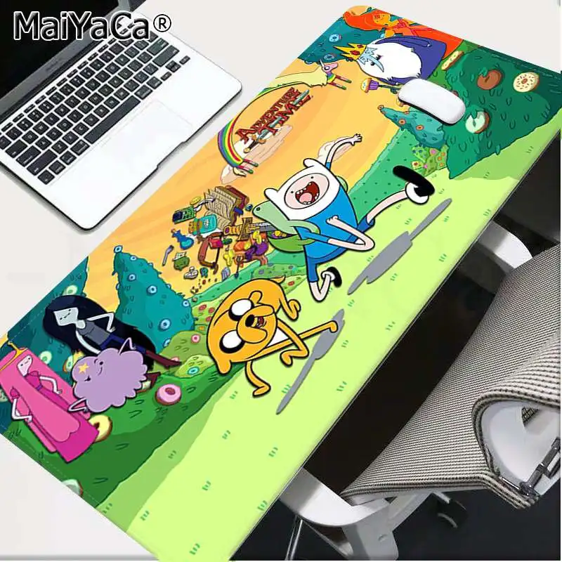 Lock Edge 40X90cm MaiYaCa,, игровой коврик для мыши Adventure Time, розничная, маленький резиновый коврик для мыши,, большой коврик для мыши, коврик для клавиатуры - Цвет: Lock Edge 40X90cm