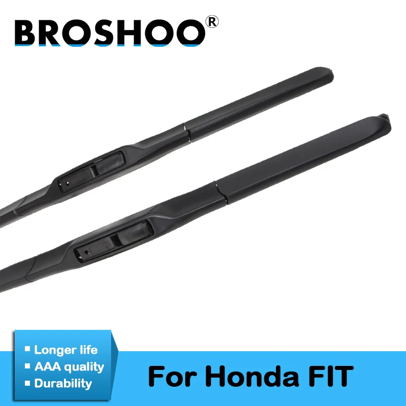 

BROSHOO Car Windshield Wiper Blade Rubber For Honda Fit 2004 2005 2006 2007 2009 2010 2011 2012 2013 2014 2015 2016 2017 2018