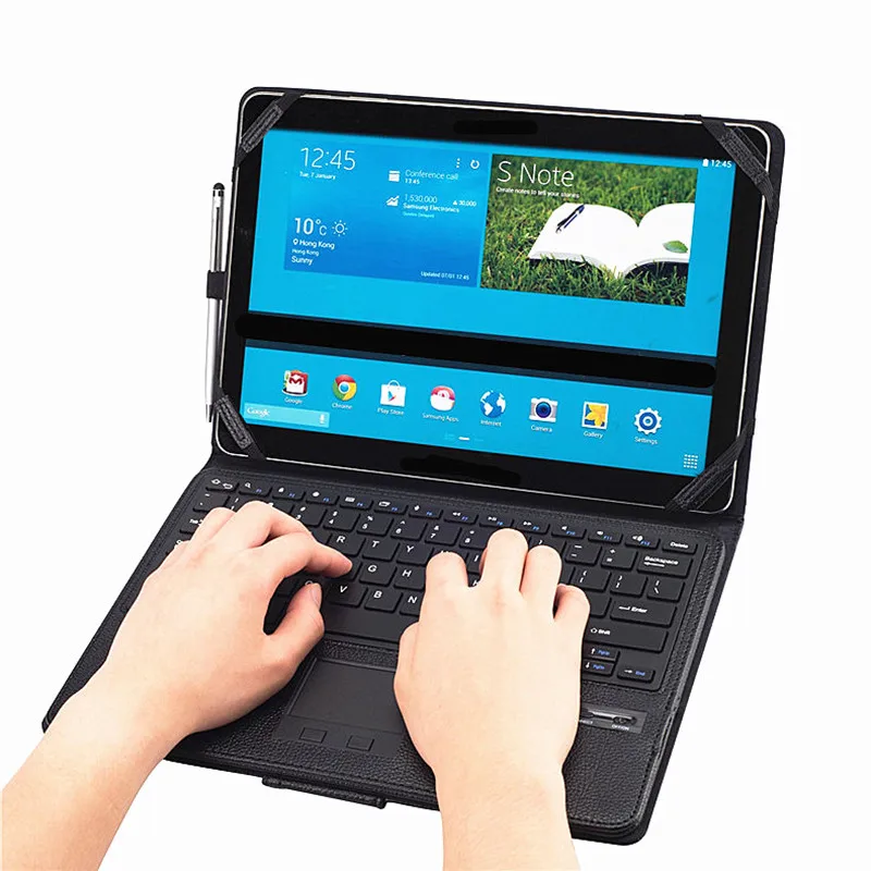 Новый чехол подставка защитный с подсветкой тачпадом и клавиатурой для Asus VivoTab