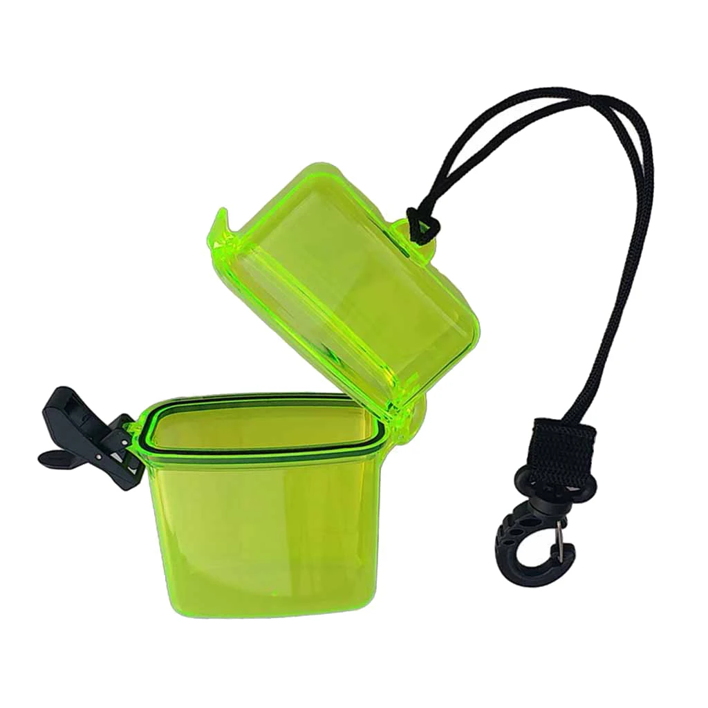 2Pcs Surf Scuba Diving Waterproof Dry Box Case for Money ID Cards License Keys for Water Sports