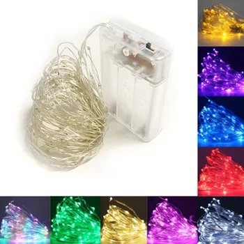 Kerstverlichting Battery Operated 20/50/100LED String Lights Afstandsbediening Timer Twinkle String Lights 2M 5M 10M Vuurvlieg Lights Kerstverlichting Battery Operated 20/50/100LED String Lights Afstandsbediening Timer Twinkle String Lights 2M 5M 10M Vuurvlieg Lights