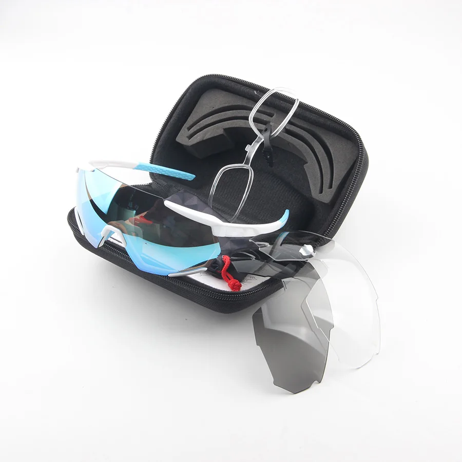 white frame B L Новинка, спортивные поляризованные очки Racetrtap Sutro, велосипедные очки, мужские и женские велосипедные очки, UV400, велосипедные солнцезащитные очки с 3 линзами - Цвет: white frame B L
