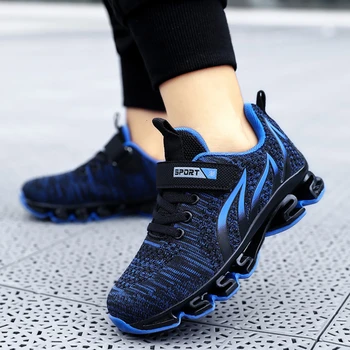 

Big Children Shoes Boys Spring Autumn Breathable Sneakers Kid Lightweight Outdoor Sport Running Shoes Hollow Sole Tenis Infantil