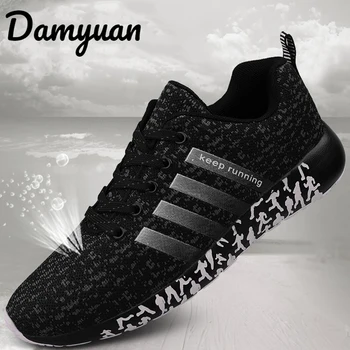 

damyuan 2020 New Fashion Men Flyweather Comfortables Breathable Non-leather Casual Lightweight Plus Size 47 Jogging Shoes men