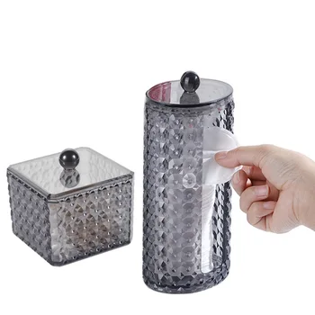 

1Pc Desktop Cotton Swab Pad Makeup Storage Box Cosmetic Organizer Jewelry Sundries Holder