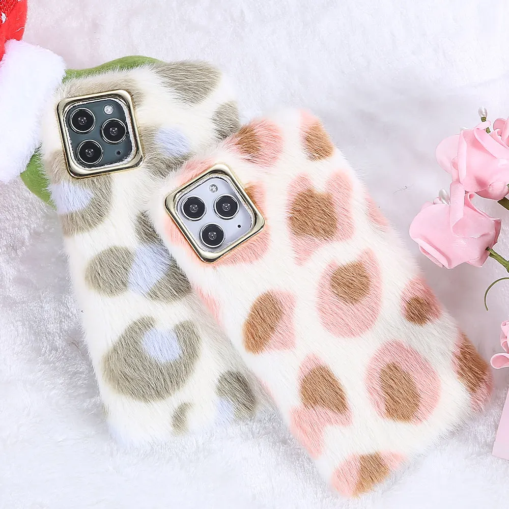 KISSCASE грива Леопард чехол для телефона samsung S8 S9 S10 Plus S10e теплый мягкий волос милый