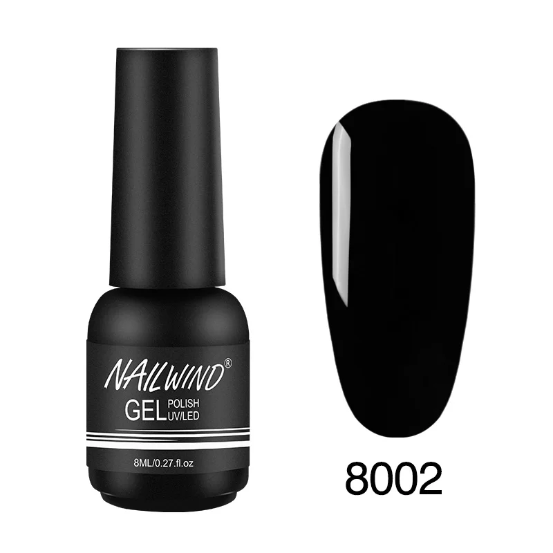 8002 Гель nailwind лак для ногтей Одноцветный Гибридный лак полуперманентный Базовый Топ нужен УФ светодиодный светильник для маникюра ROSALIND Гель-лак - Цвет: 8002