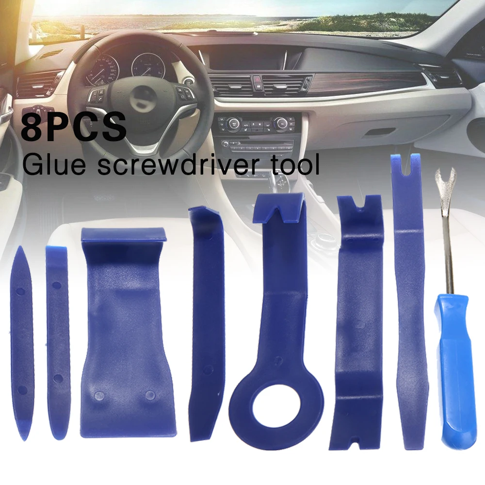 

MAYITR 8Pcs High Quality Car Trim Removal Tool Door Plastic Panel Molding Set Kit Pliers Tools Pry For Auto Boats Trimming