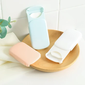 

25pcs/Bag Disposable Boxe Soap Portable Mini Paper Soap Outdoor Travel Soap Paper Washing Hand Bath Clean Scented Slice Sheets