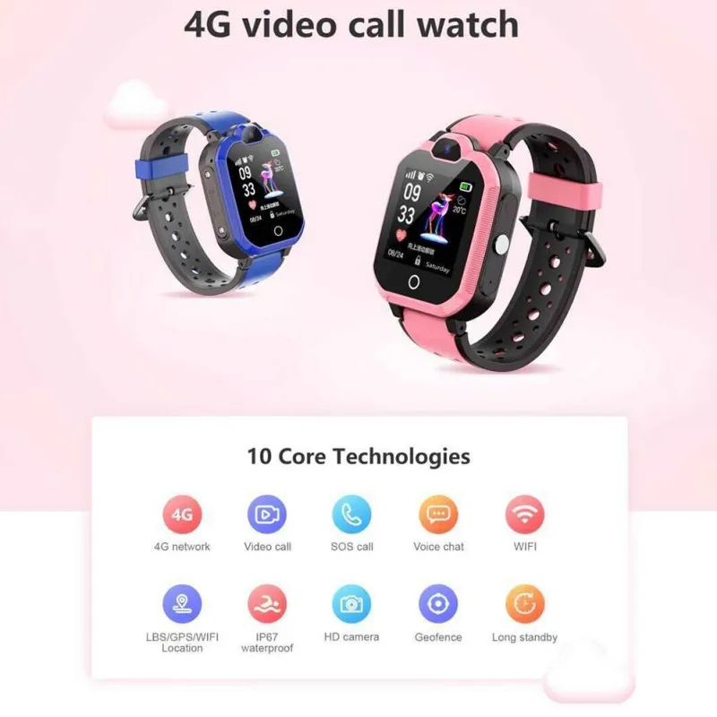  Smart Watch For Kids Phone Primary School Multi-functional Waterproof Positioning Watch Unisex Smar