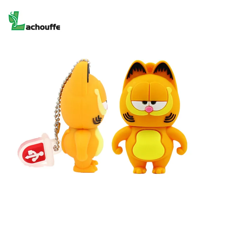 Новый милый USB флеш накопитель Garfield 2 0 с миньонами карта памяти флешка 4 ГБ 8 16 32 64
