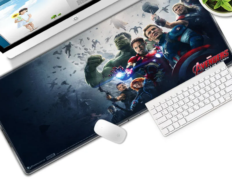 Игровой коврик для мыши размером 40x90 см из фильма «Железный человек», игровой коврик из натурального каучука для геймеров, компьютерный Настольный коврик для CSGO DOTA2, коврик для мыши