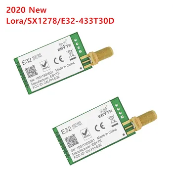 

2020 2PCS E32-433T30D Lora Long Range UART SX1278 433mhz 1W SMA Antenna IoT uhf Wireless Transceiver Transmitter Receiver Module
