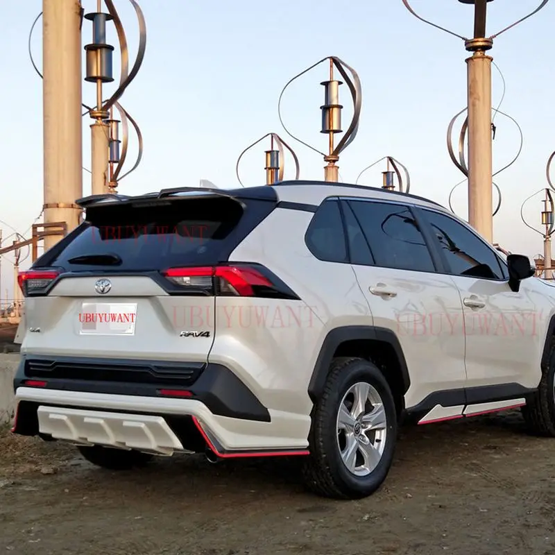 

For 2019 2020 Toyota RAV4 Sport Spoiler High Quality ABS Material Car Resr Wing Lip Spoiler By Primer Color