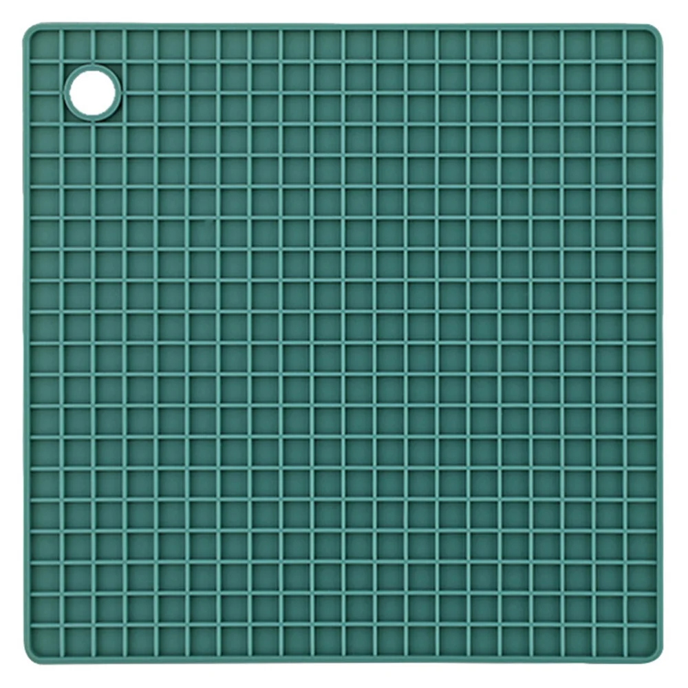 

1Pc Silicone Square Pot Holder Mat Non-Slip Thickened Heat Insulation Table Mat