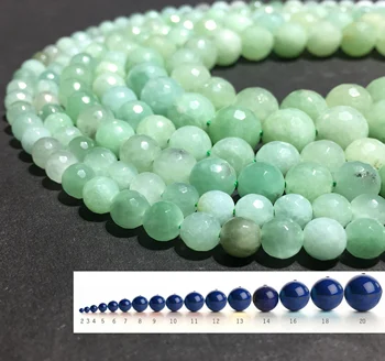 

6mm Natural Gemstone Loose Beads for DIY Jewelry Making Bracelet Necklace Accessories Design Faceted Jade Beads Factory Price