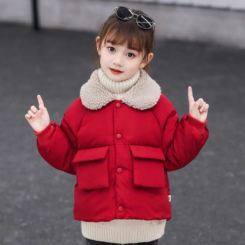 RED CROAL Chery kids/куртка для маленьких мальчиков; пальто и куртки для детей; верхняя одежда; повседневная одежда для маленьких девочек; зимние парки - Цвет: RED