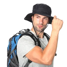 Открытый солнцезащитный козырек Регулируемая устойчивая Рыбацкая Кепка быстросохнущая с подбородком струна для рыбалки альпинистская шляпа