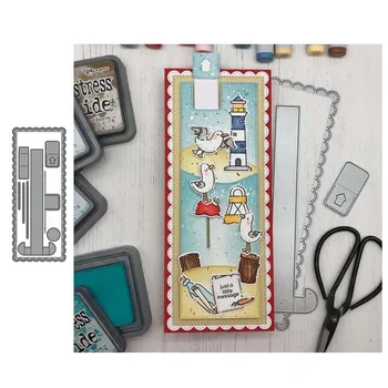 

JC Ripple Edge Rectangle Frame Metal Cutting Dies Scrapbooking Dies Cut Handmade Stencil Craft Mold Mould Model Decor New Design