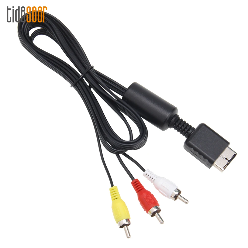 6FT 1.8M AV TV Audio Video Stereo Cable Cord to 3 RCA Wire For Sony PlayStation 2 PS2 PS3 Game Console | Электроника