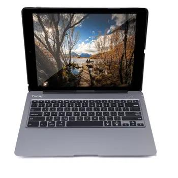 

Slim Aluminum 12.9-inch Keyboard with Protective Case Cover for iPad Pro with 7 Color Backlit Waterproof Portable