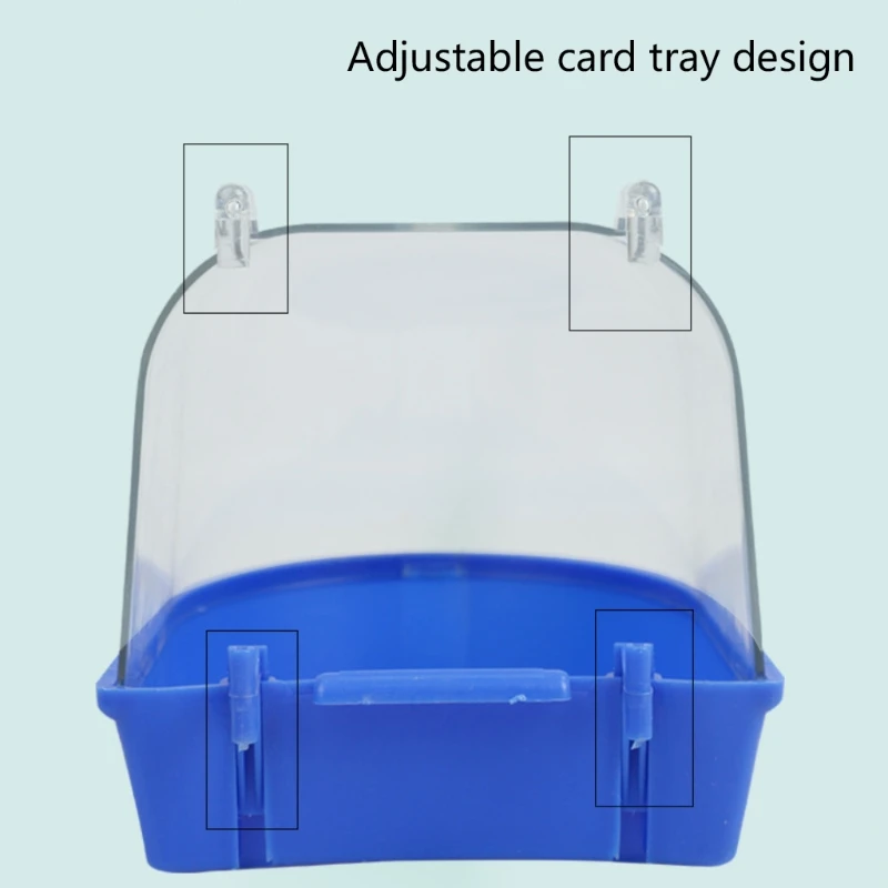Bird Bath Bathtub Bath Box Bird Cleaning Tool Cage Accessories Parrot Transparent Plastic Hanging Tub bird bath basin bird accessories