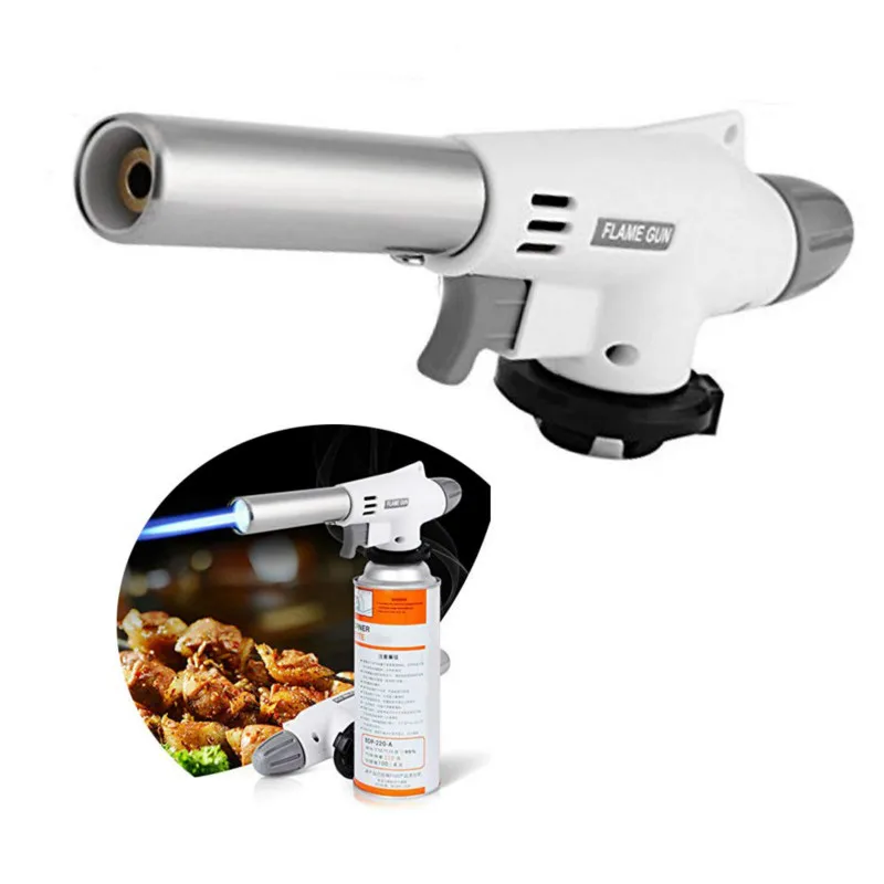 

Butane Torch Kitchen Blow Torch Culinary Cooking Chef Torches Lighter Adjustable Flame With Safety Lock