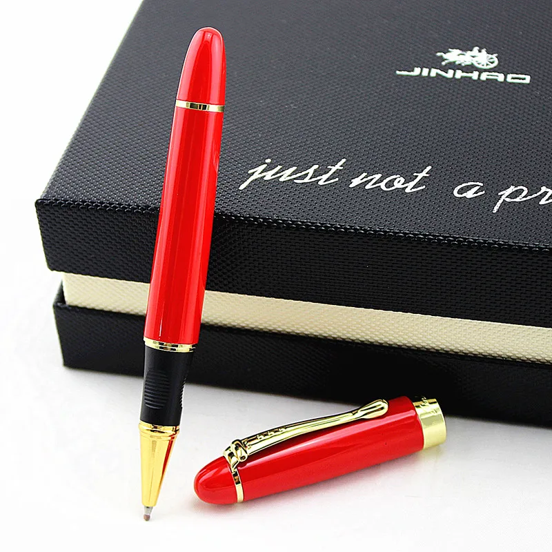 JINHAO X450 Красивая деловая Красная Средняя шариковая ручка, новая офисная деловая школьная Ручка для письма