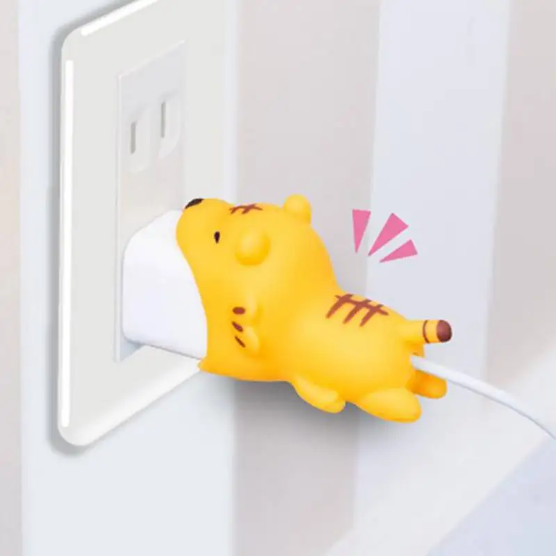 Кабель укуса милые животные кабель протектор USB кабель Органайзер чомперы зарядное устройство провода держатель для iPhone SamSung HuaWei Xiaomi кабель
