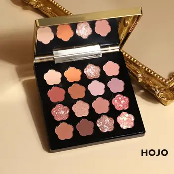 

2020 HOJO Makeup Eyeshadow Pallete Makeup Brushes 16 Color Shimmer Pigmented Eye Shadow Palette Make Up Palette Cosmetics TSLM1
