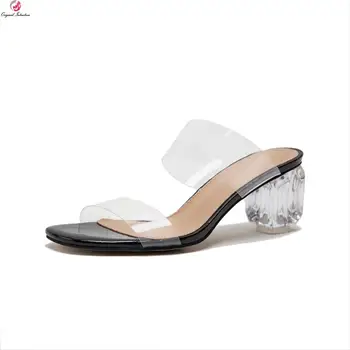 

Original Intention Elegant Women Sandals Peep Toe Strange Style Heels Sandals Comfortable Shoes Woman Plus Size 4-10.5
