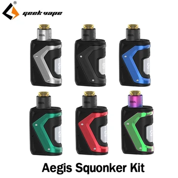 

GeekVape Aegis Squonker Kit with 100W Aegis Squonker Box Mod Vape Tengu RDA Tank 10ml Bottle N80 Fused Clapton Coil E Cigarette