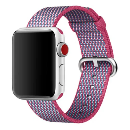 Ремешок для наручных часов Apple Watch серии 3/2/1 38 мм 42 мм мягкий нейлон дышащий сменный ремешок Спортивные петли для наручных часов iwatch серии 4 5 40 мм 44 мм