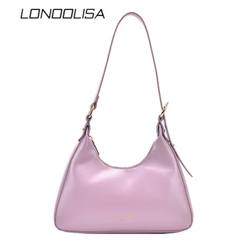 

Popular Simple Female Daily Bag Casual PU Leather Sling Handbag Purse Luxury Handbags Women Bags Designer Shoulder Bag For Women