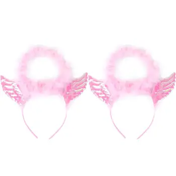 

2pcs Hair Accessories Wings Patterned Headband for Party Cosplay Festival