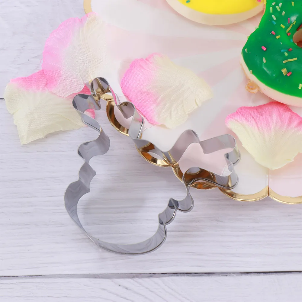Deer Head Cookie Cutter Biscuit Mold DIY Christmas Reindeer Mould Stainless Steel Cake Mould Kitch Baking Tools