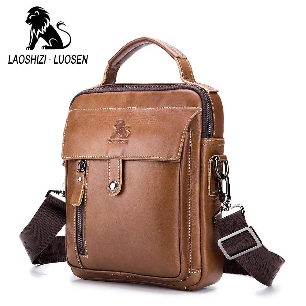 

Brand Men's Bags 100% High Quality Genuine Leather Shouder Messenger Bag For Man Fashion Causal Crossbody Tote Bags New Style