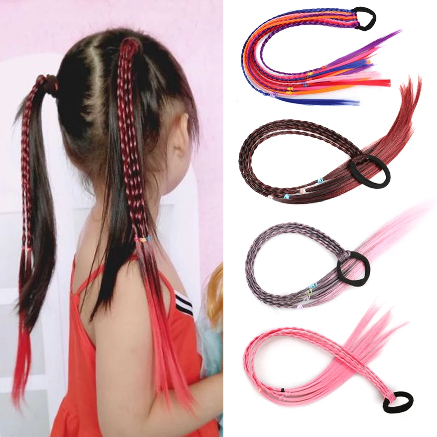

Kid Elastic Hair Band Braid Rubber Band Hair Kids Hair Headband Girls Twist Braid Rope Headdress Child