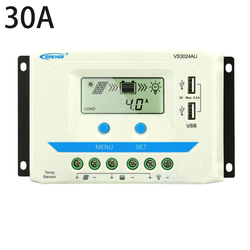 

Detection Solar Controller 12V-24V LCD Regulator Monitor Light Outdoor