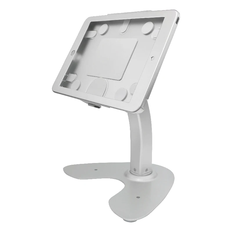 for 9.7 inch iPad 2 3 4 Air Pro tablet Anti-Theft Security Kiosk Stand Rotation Base Desktop POS Enclosure Holder with Lock