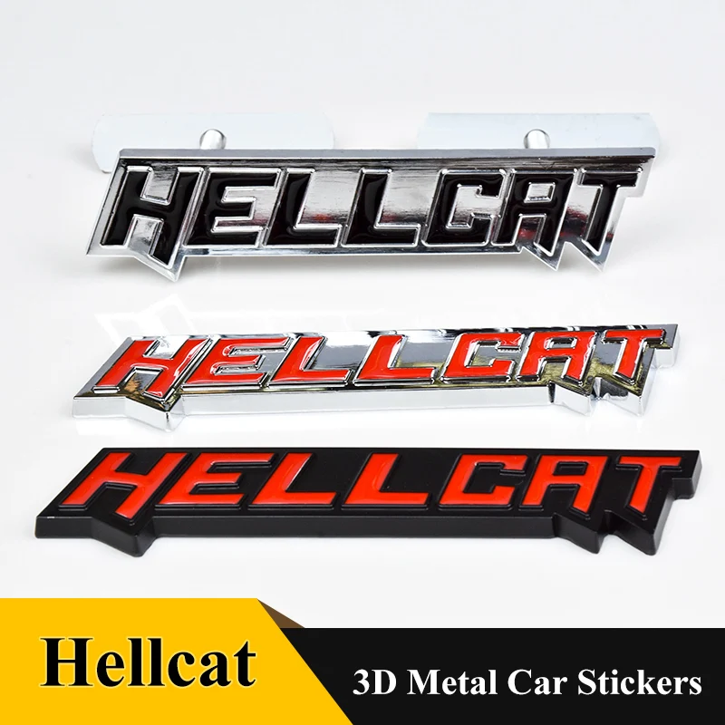 Автомобильный 3D металлическая наклейка Стикеры Griill решетка для Hellcat Dodge Зарядное