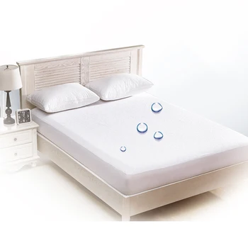 

Terry Cloth Waterproof Breathable Sheets for Bed with Elastic Band Mattress Cover Wrinkle Stain and Abrasion Household Sheet Set