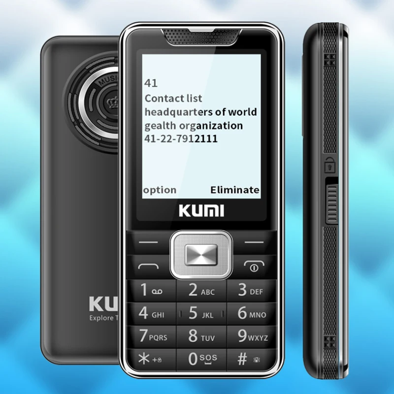 KUMI Unlocked Feature Mobile Phone with Infrared Thermometer Flashlig Senior Kids Dual SIM Card Cellphone Bluetooth Xiami Mi 1 KUMI Unlocked Feature Mobile Phone with Infrared Thermometer Flashlig Senior Kids Dual SIM Card Cellphone Bluetooth Xiami Mi 1