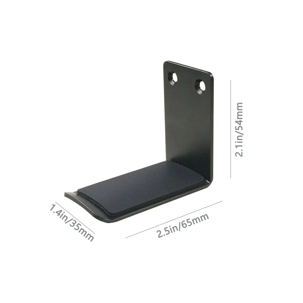 2pcs Headphone Stand Hanger Headset Holder Mount Hook Aluminum with Strong Adhesive Tape for Headphones