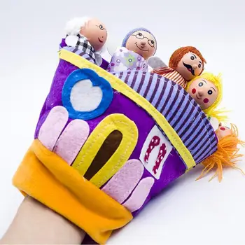 

Casual Finger Puppets Doll Hot Selling Interactive Delicate Durable Bright Story Prop Baby Kid Birthday Gift Educational Toy