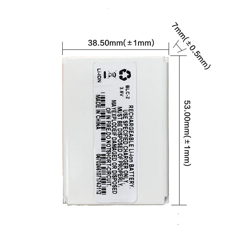Сменный аккумулятор BLC-2 BLC2 BLC 2 для Nokia 3310 3330 3315 3350 3510 6650 6800 3550 3410 5510 1 шт. |
