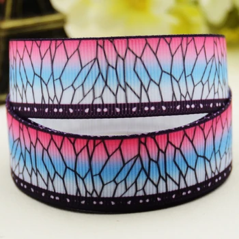 

22mm 25mm 38mm 75mm Demon Slayer Cartoon printed Grosgrain Ribbon party decoration 10 Yards X-03474