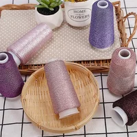 60 Color 50g / Reel Fine Gold Silver Yarn With wool DIY For Knitting Wool Sweater Scarf Hat пряжа  2