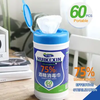 

60 Pcs 75% Alcohol Wet Wipe Disposable Disinfection Prep Swap Pad Antiseptic Skin Cleaning Care Car Cleaning Mobile Phone Clean