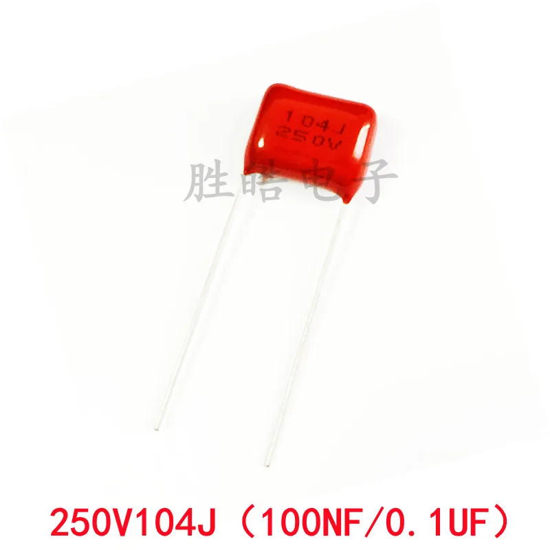 10PCS 250V104J 5% High Quality 0.1UF Pitch 7.5mm or 10mm 100NF 250V 104 104J CBB Polypropylene Film Capacitor 10pcs 630v223j high quality 5% 22nf pitch 10mm 223 630v 0 022uf cbb polypropylene film capacitor